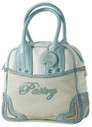 Pastry Handbags: Blue Shelltoe Bowler