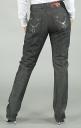 Pastry Clothes: Fab Cookie Raw Denim Jeans with Silver Sequins