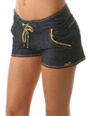 Pastry Apparel: GOLD-N-BLU BOARD SHORTS in BLUE