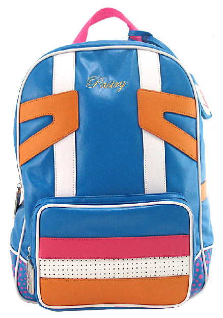 pastry backpack in orange blueberry