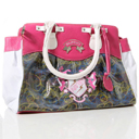 Pastry Crest Tote in Pink
