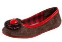 Plaid Cherry Fiorellino Flats by Pastry
