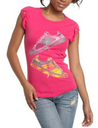 Juniors Sneak Out Tee in Pink by Pastry